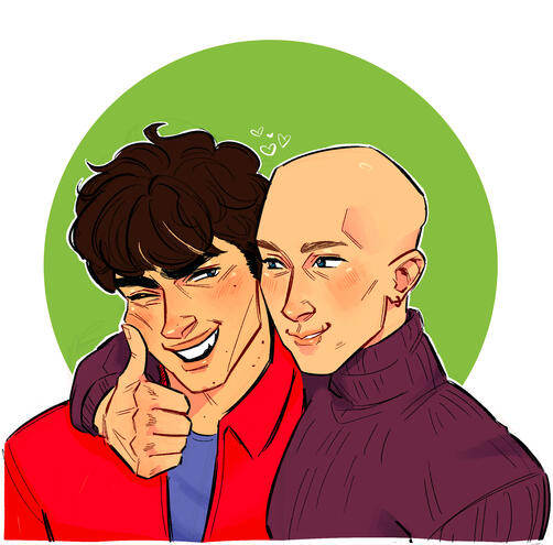 head shot color + additional character: $52.50